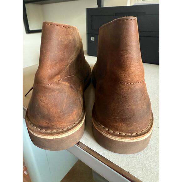 Clarks Chukka Desert Boots Brown Leather Men's 9.5 Great condition! - Picture 4 of 6